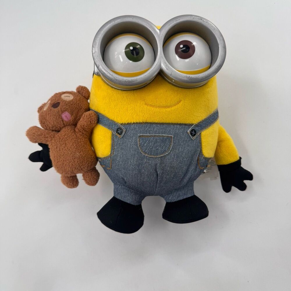 Despicable Me Minions Bob Talking Plush Teddy Bear Light Up Interactive Thinkway